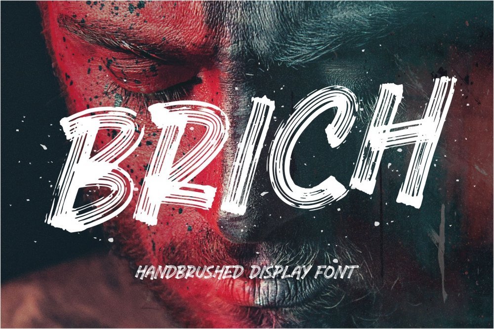 Brich Handbrushed Display Font