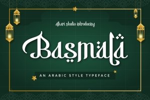 Basmala An Arabic Style Typeface - Design Cuts