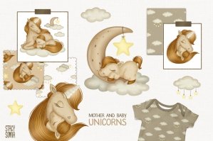 Unicorn Baby Magic Illustrations & Patterns