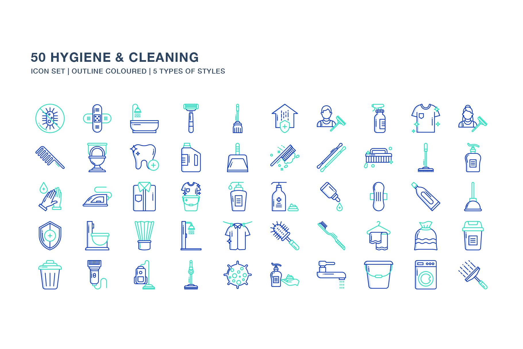 Cleaning Services Icon Pack WP Zone