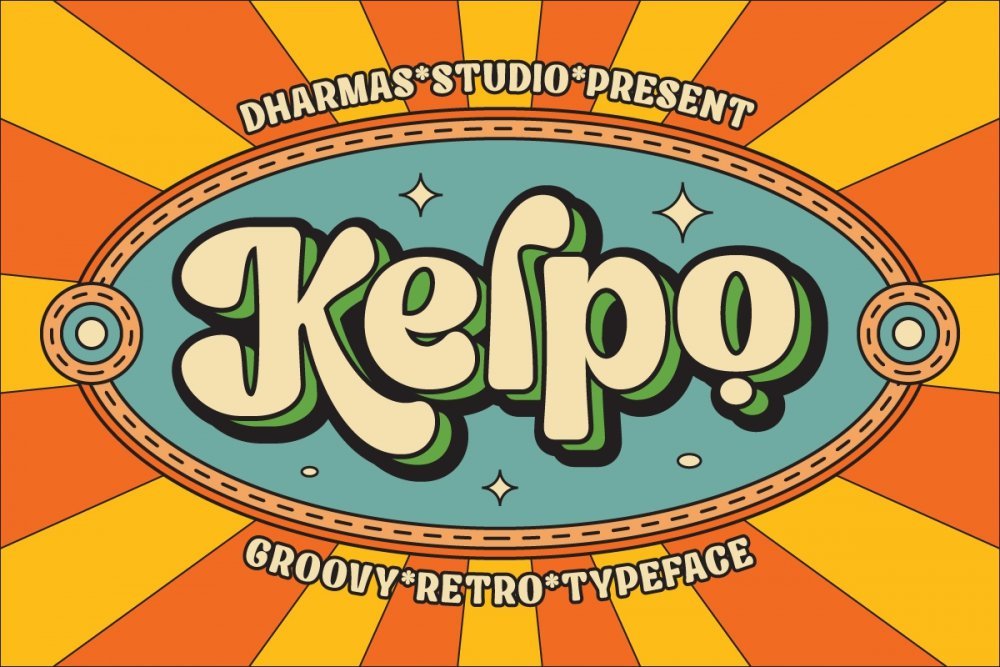 Kelpo Bubble Letter Font