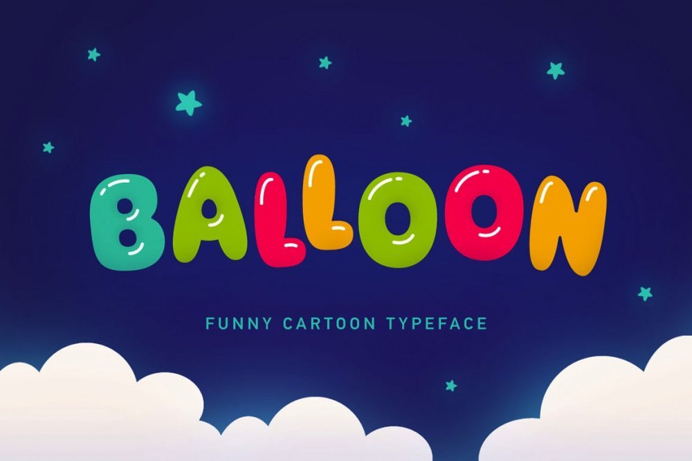 Balloon Bubble Letter Font
