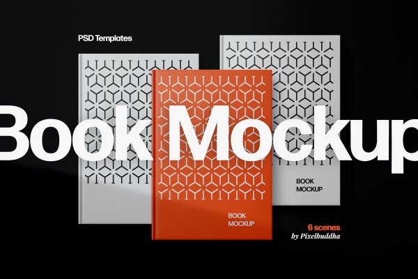 A5 Modern and Minimal Hardcover Book Mockups - Design Cuts