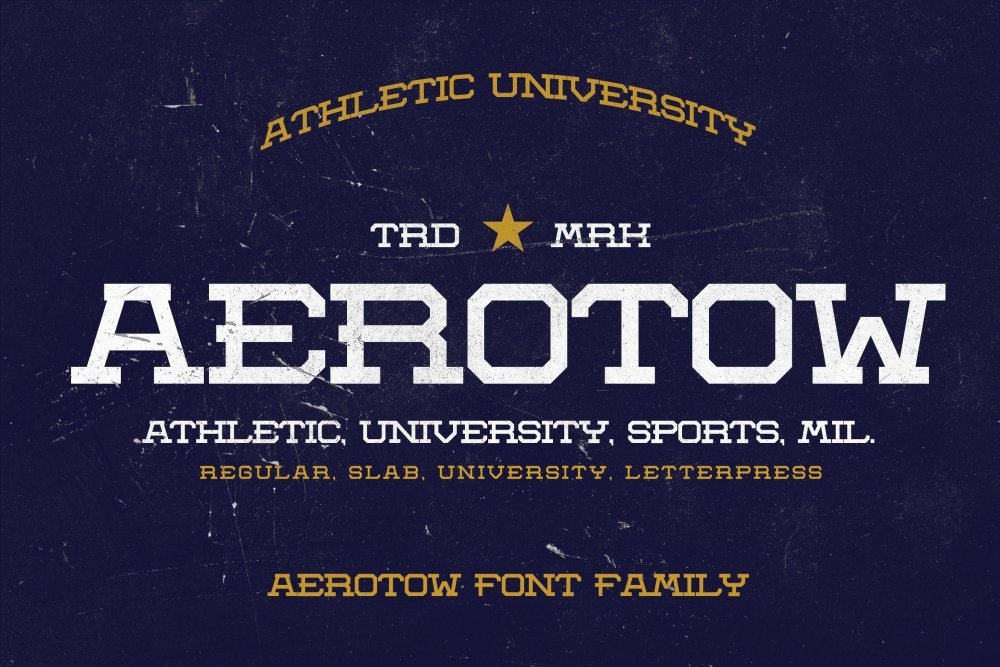 Aerotow Baseball Font