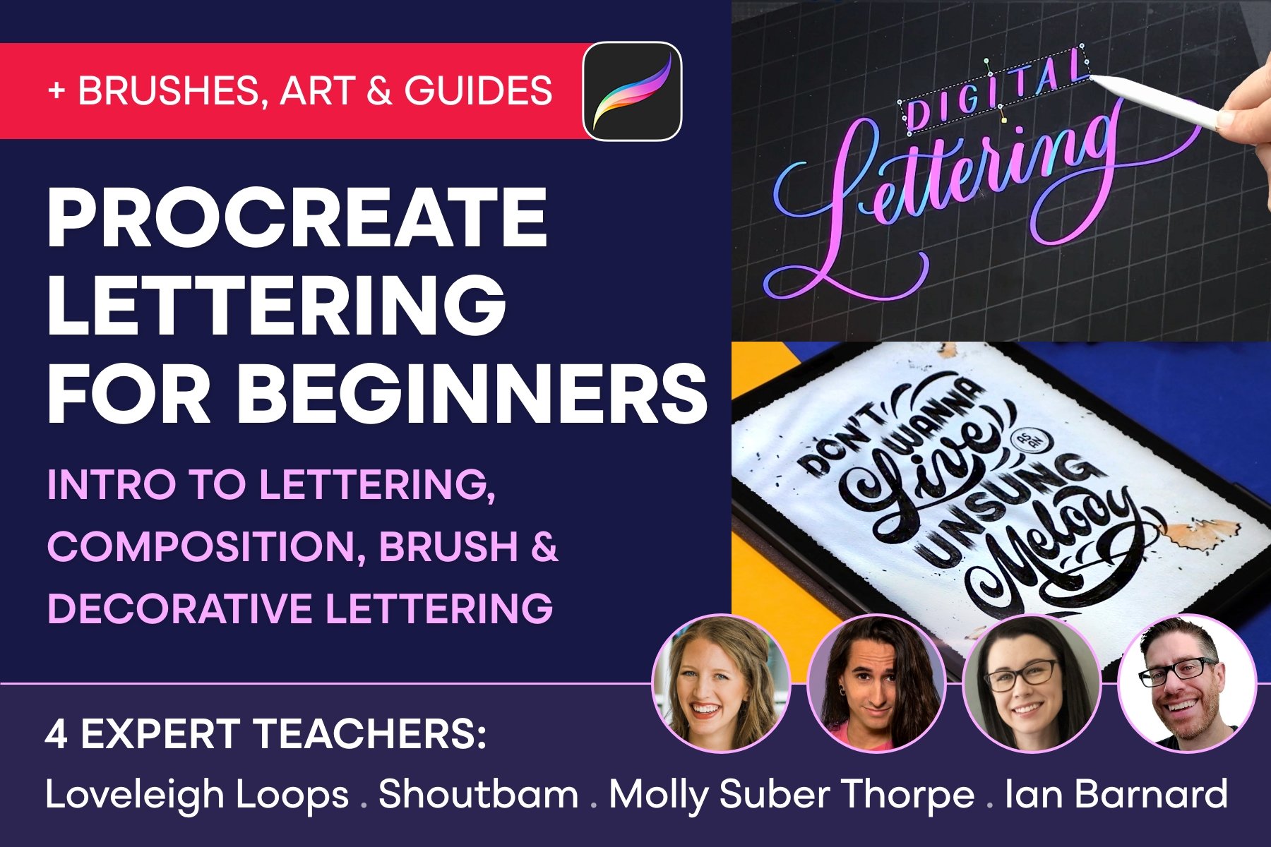 Procreate Lettering For Beginners Cover