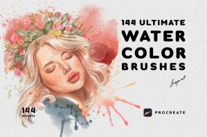 Best Watercolor Brushes Procreate - 144 Brushes For Procreate Watercolor