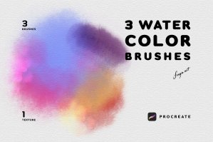 Watercolor Procreate Brushes - 3 Watercolor Brushes For Procreate