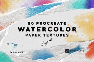 Procreate Paper Brushes - 50 Paper Texture Brushes For Procreate