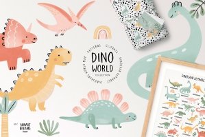 Dino World - Patterns Alphabet Map
