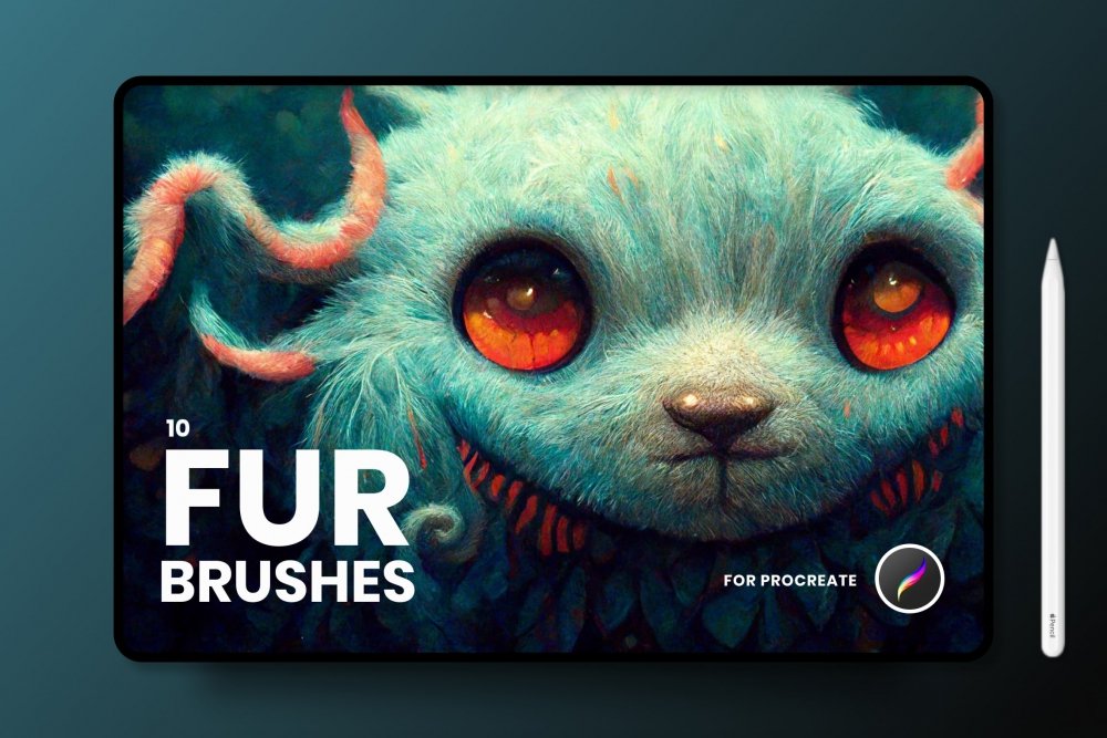 Fur Brushes Realistic Procreate Fur