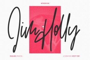 Jim Holly Signature Script Font