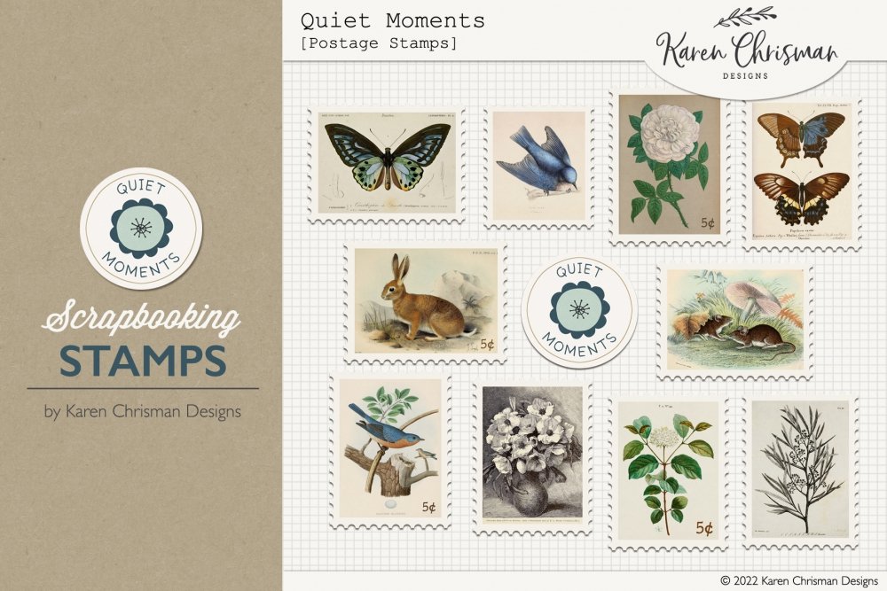 Choose 4 Mini Stamps From About 300 Different Designs 
