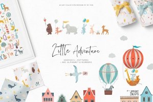 Little Adventure - Clipart & Patterns