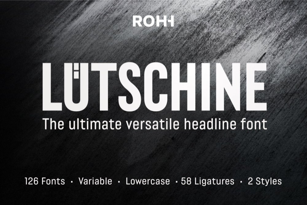 Lütschine Magazine Font