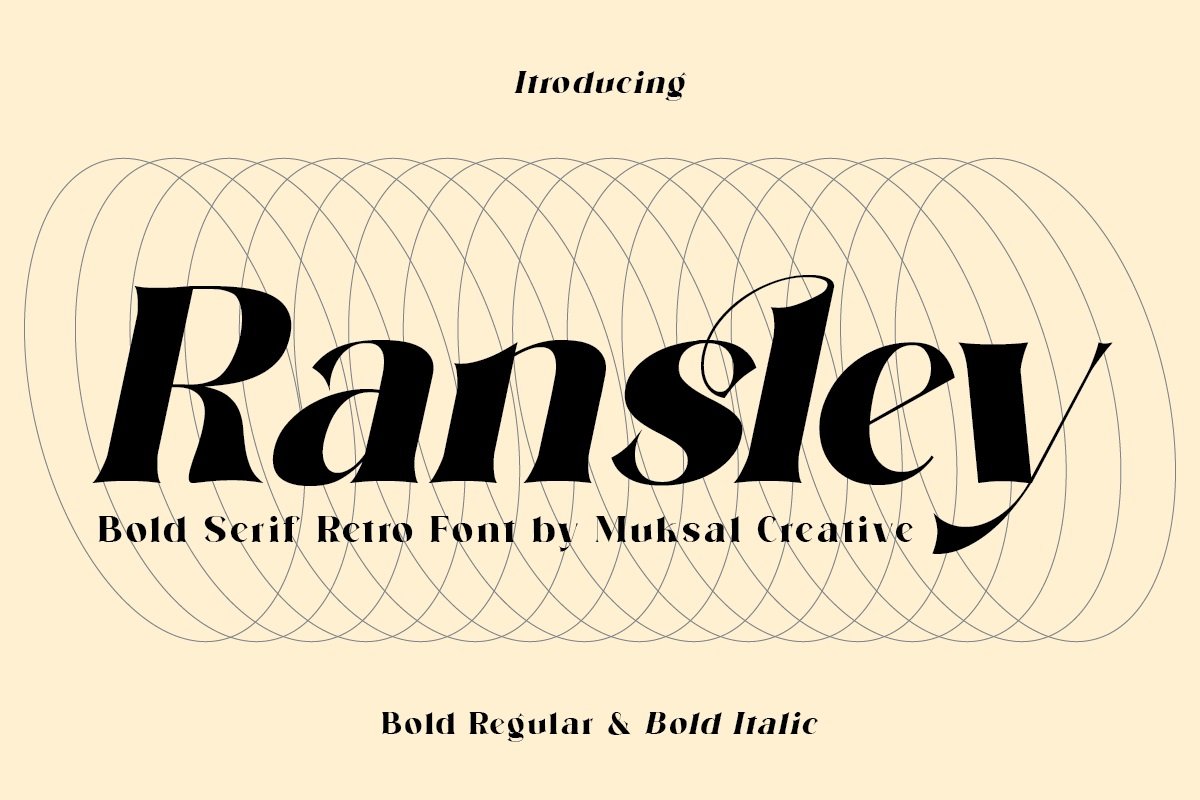 Ransley Font - Design Cuts