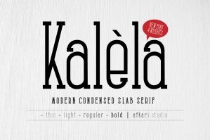 Kalela Slab Condensed Slab Serif Font