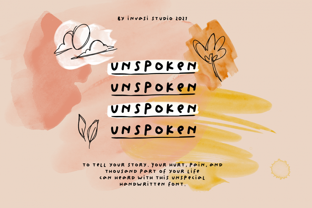 Unspoken – Story Handwritten