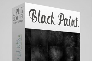 Black Paint Fine Art Textures