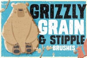 Grizzly Grain & Stipple Brushes
