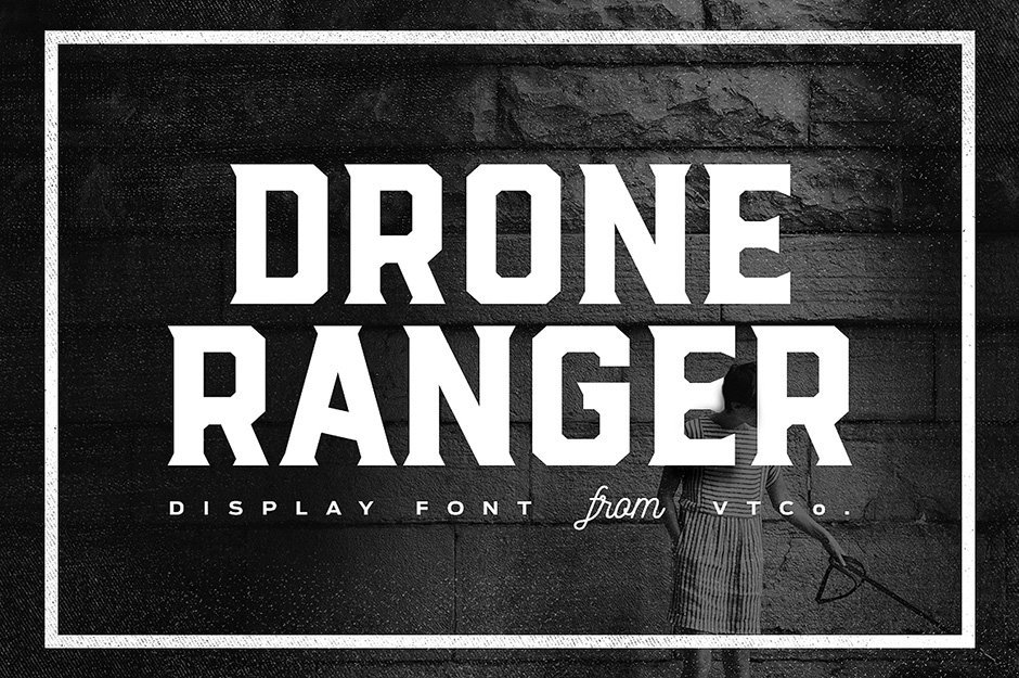 Drone Ranger Baseball Font