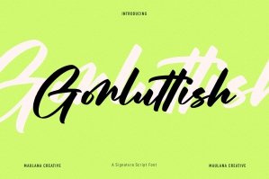 Gorluttish Script Font