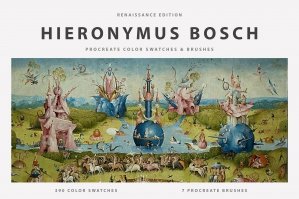 Hieronymus Bosch Procreate Brushes & Color Swatches