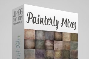 Painterly Mixes Fine Art Texture Set