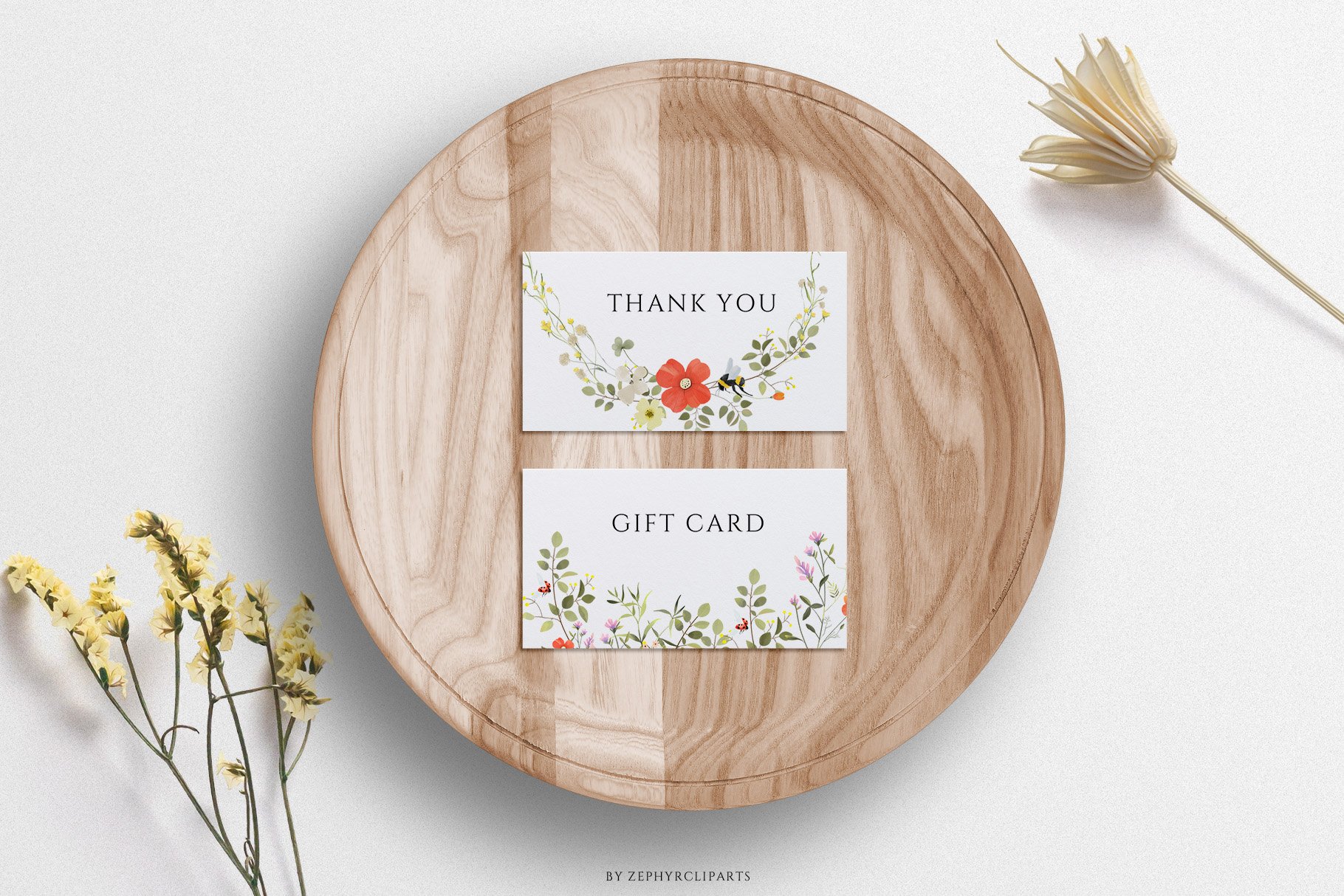 10ct Watercolor Encouragement Cards, Wildflowers Card Assortment