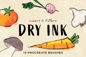 Dry Ink Procreate Brushes
