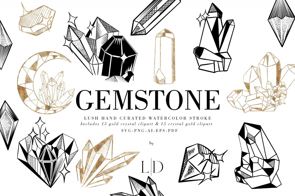 Gem No. 15, Gemstone, Gem, Gemstone Art, Gemstone Painting