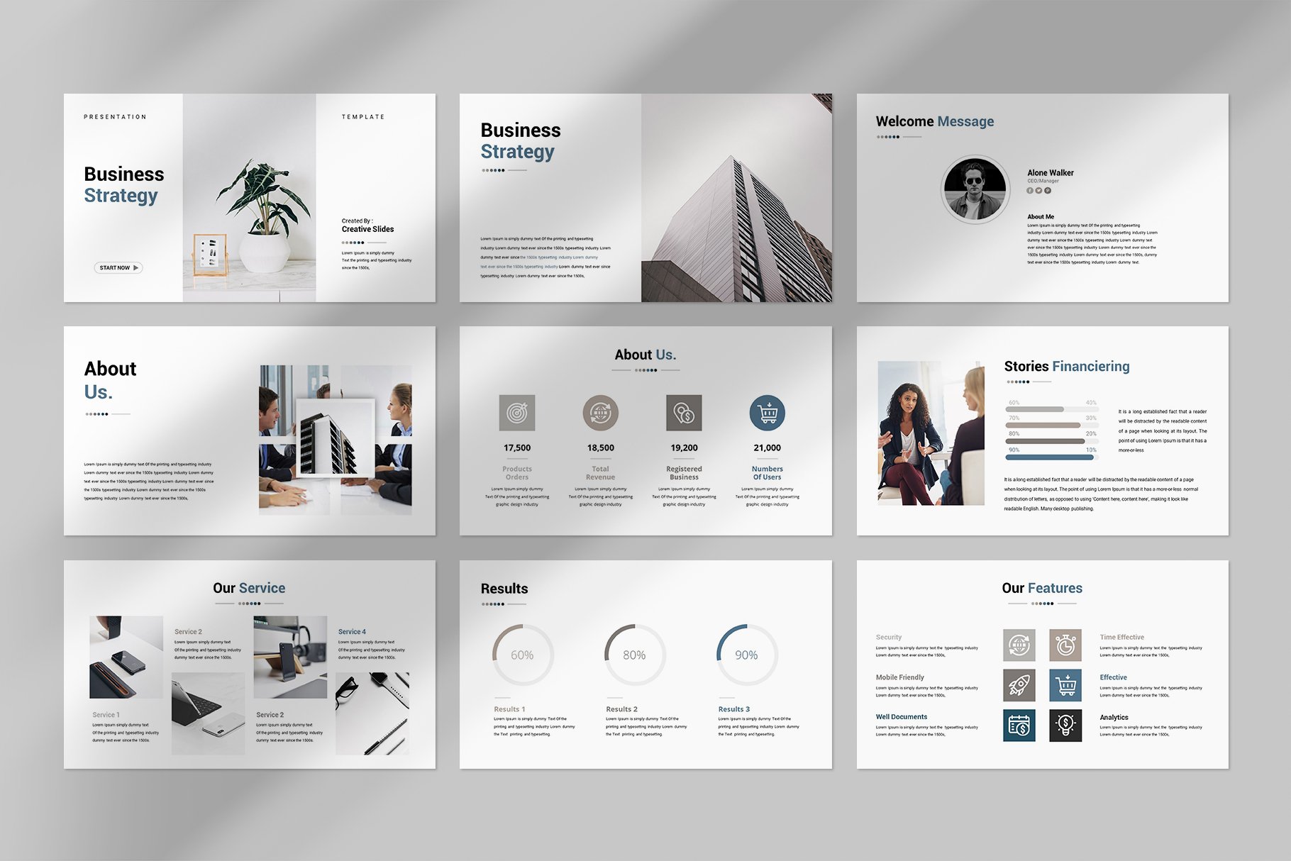 Business Strategy Google Slides Template V2 - Design Cuts