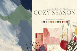 Cozy Season Fall Winter Abstract Backgrounds And Illustrations