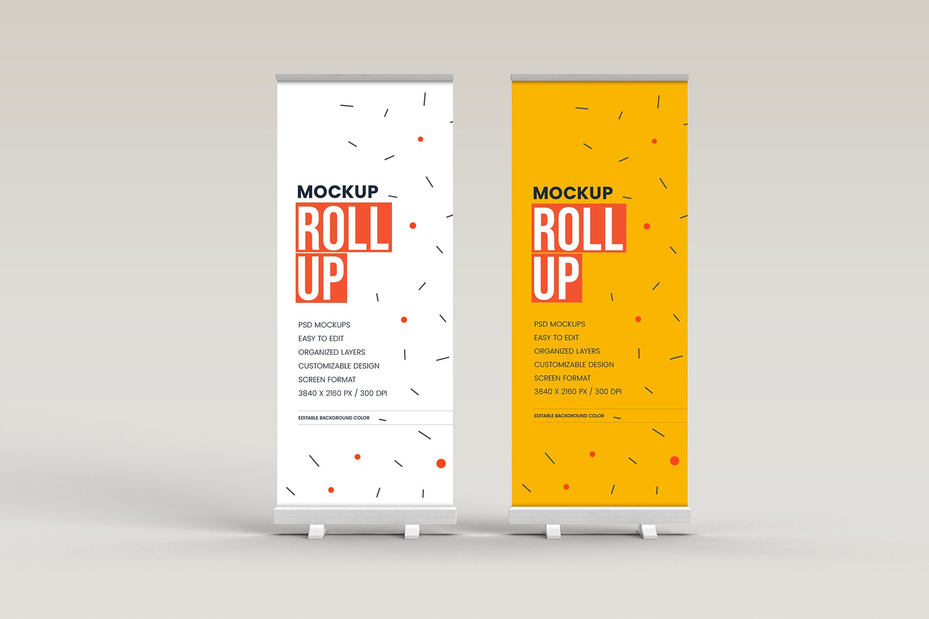 Roll Up Banner Mockup - Design Cuts