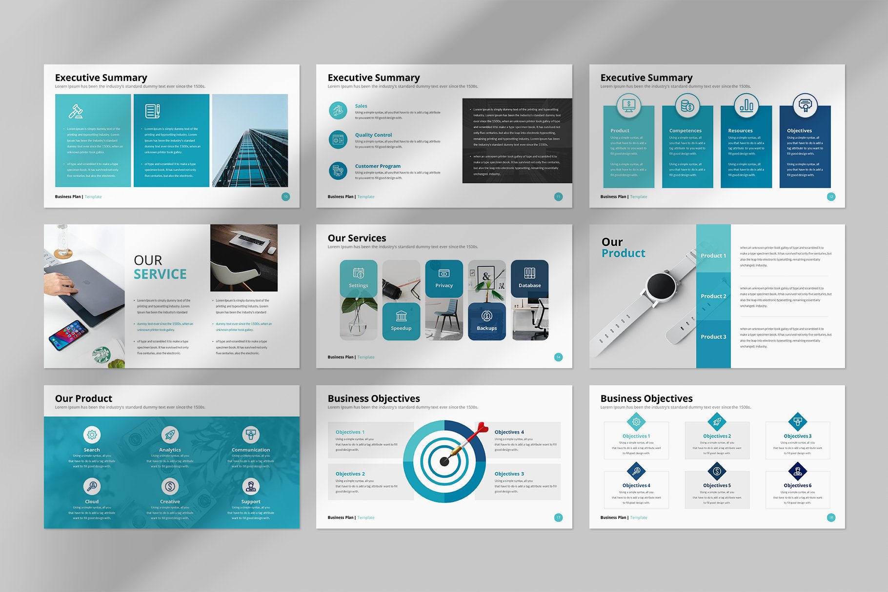 Business Plan Powerpoint Template - Design Cuts