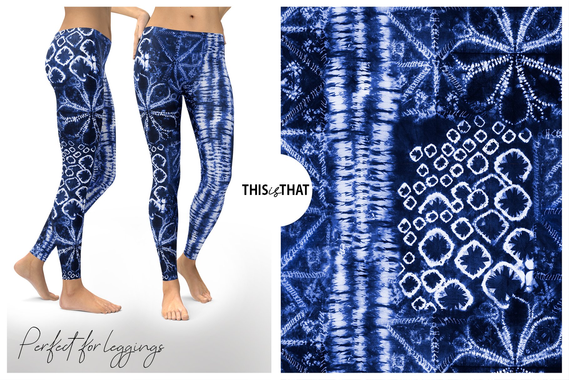 Deep Ocean Tie Dye Graphic Print Lined Leggings – Niobe Clothing