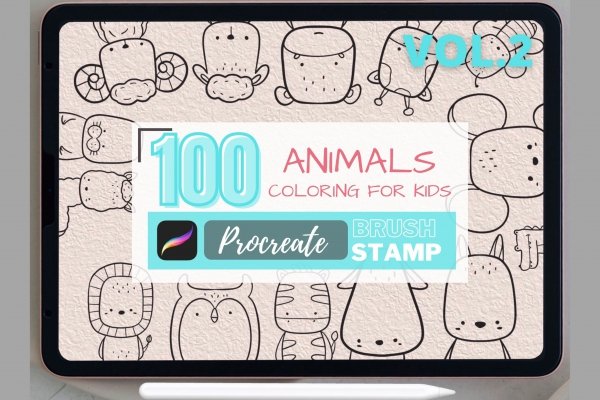 Cute Cat Stamp Brush for Procreate Graphic by KissmeDiary