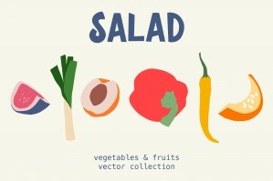 Salad - Vegetables & Fruits