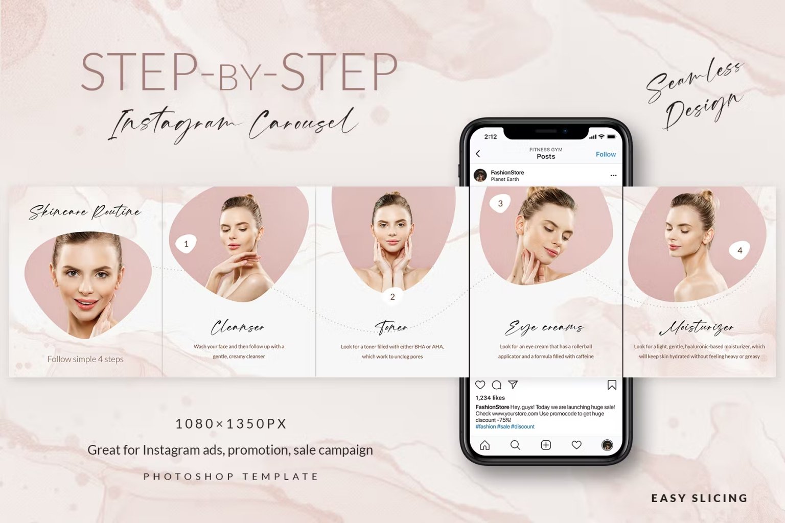 Step By Step Instagram Carousel Vol 6 - Design Cuts