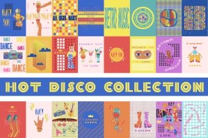 Hot Disco Collection Retro Posters