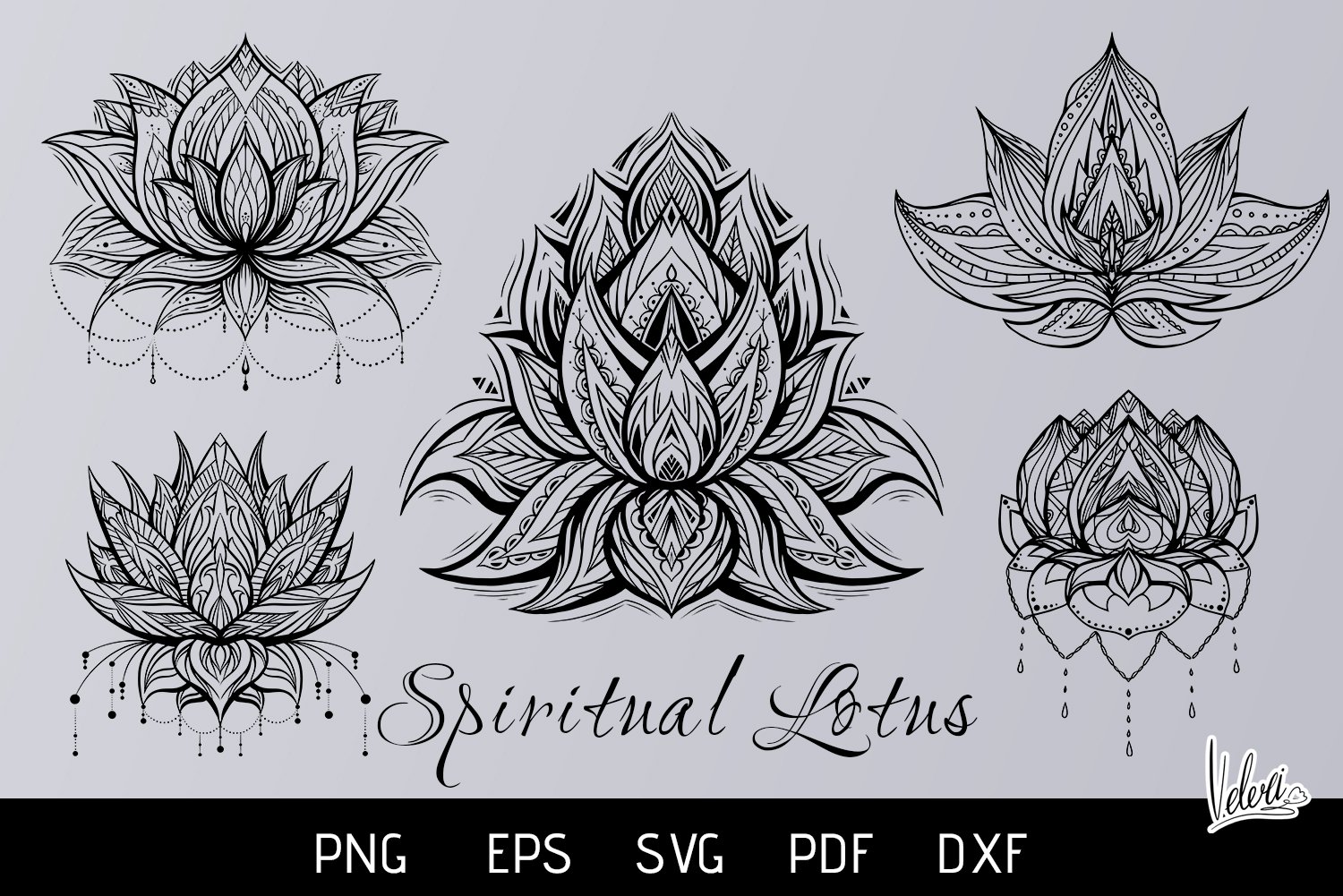 Spiritual Lotus 5 variations