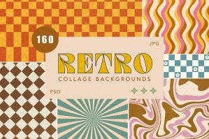 160 Retro Collage Textures