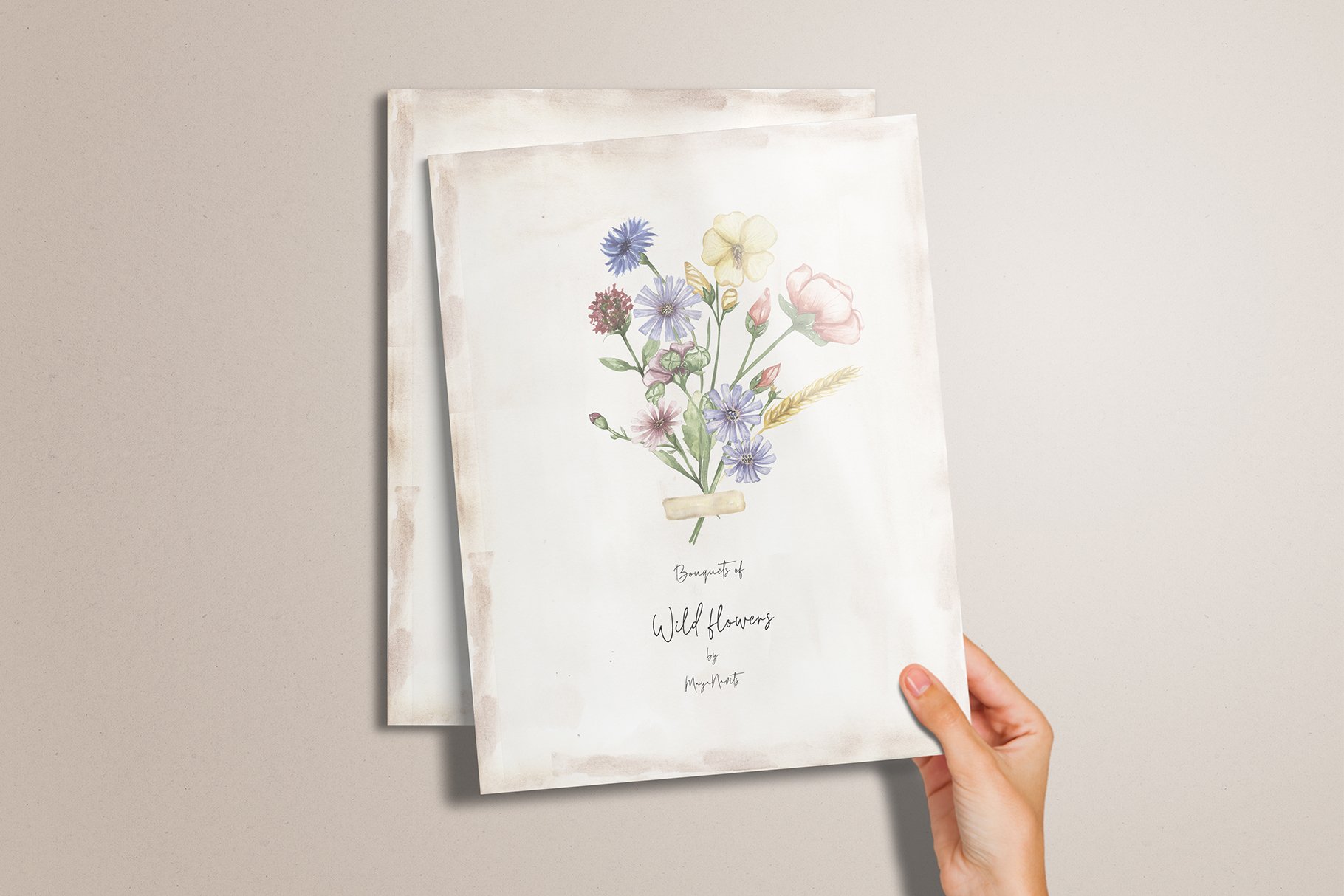 Watercolor Field Flowers Collection - Design Cuts