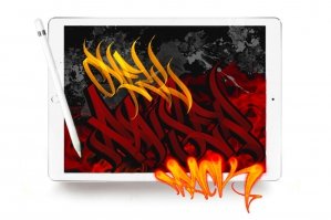 Flame Calligraffiti Brushes Pack For Procreate