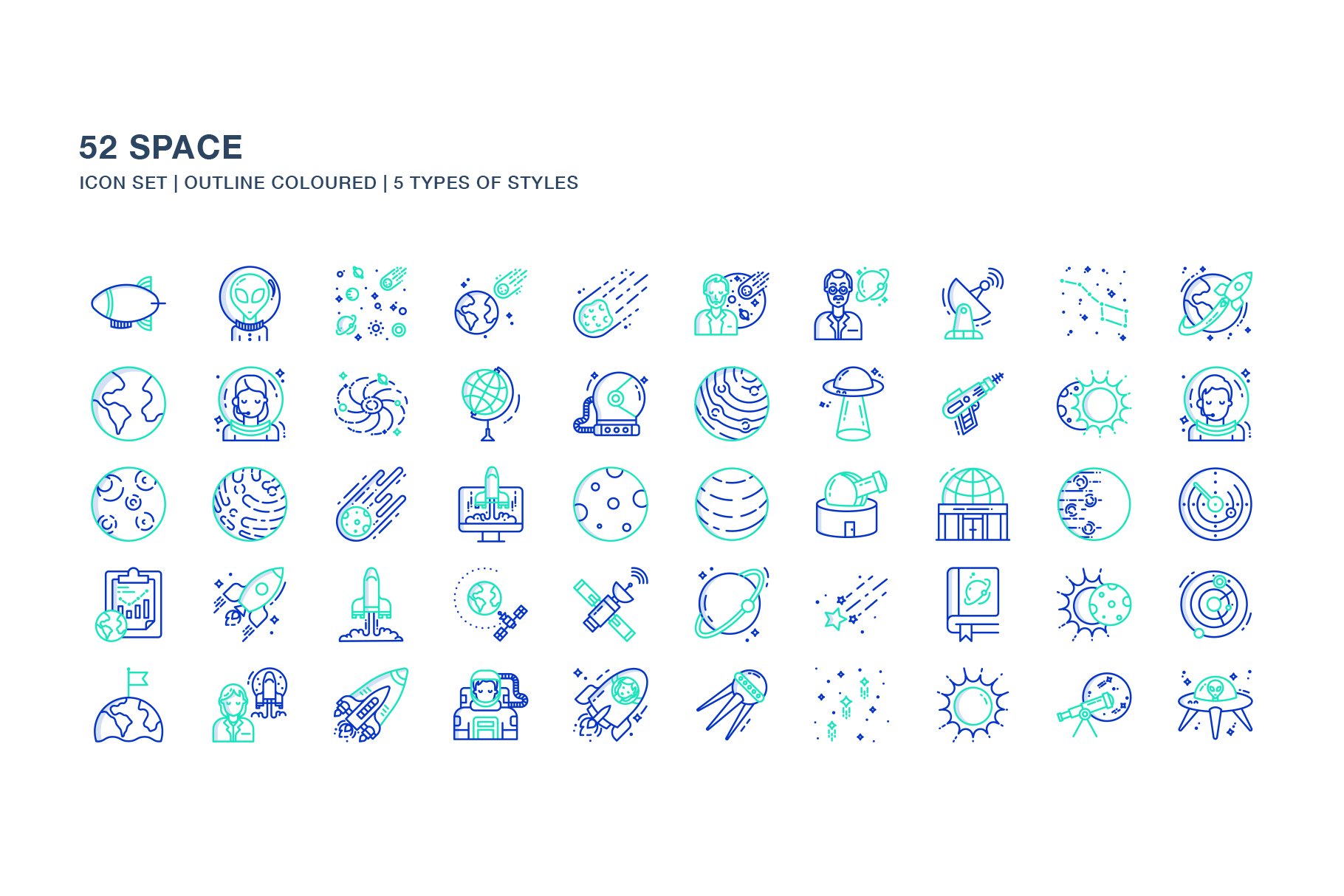 Space Icon Set - Design Cuts