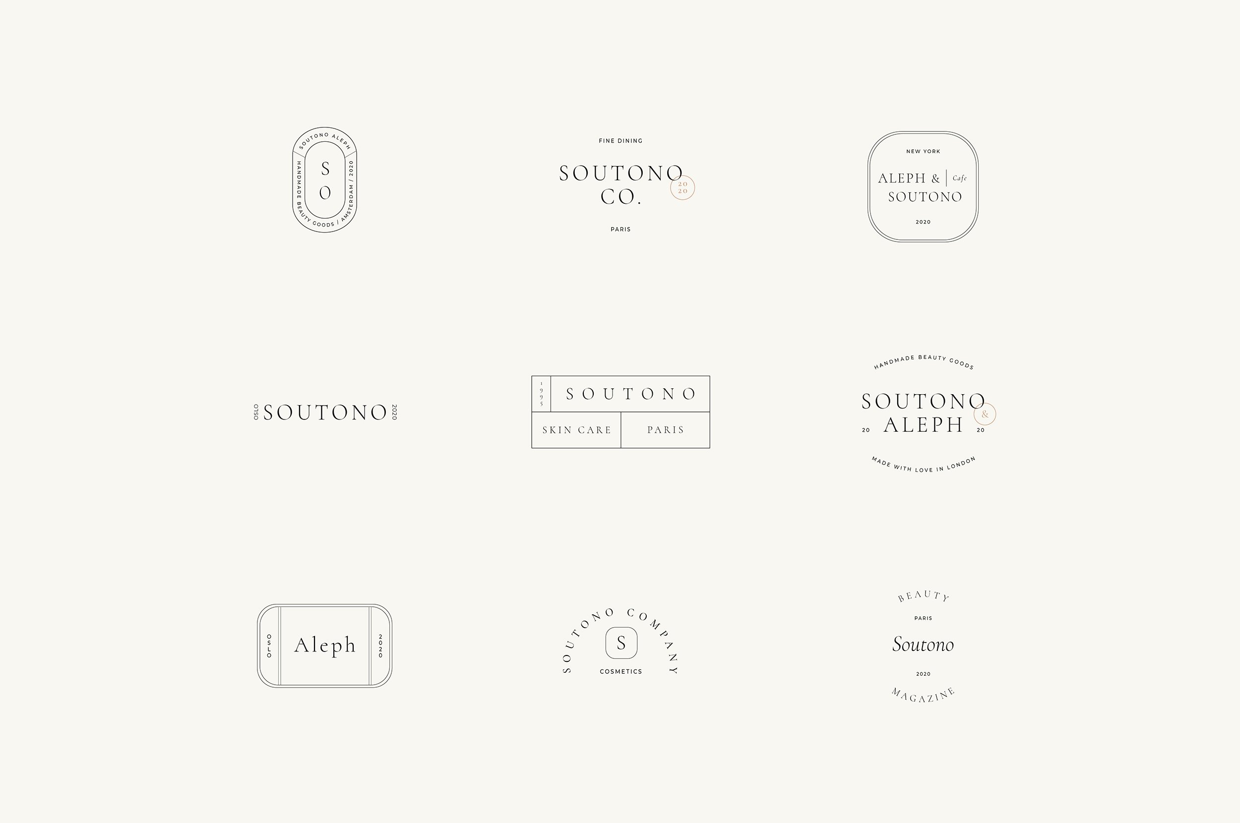 Soutono Minimal Logo Kit AI EPS PSD - Design Cuts