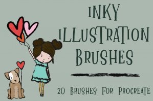 Inky Illustration Brushes For Procreate