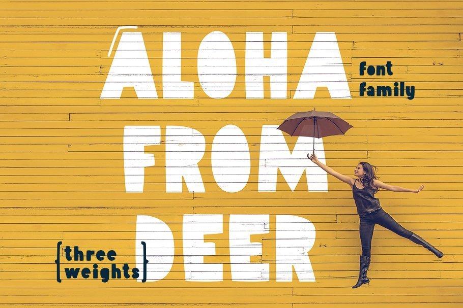 Aloha From Deer Summer Font