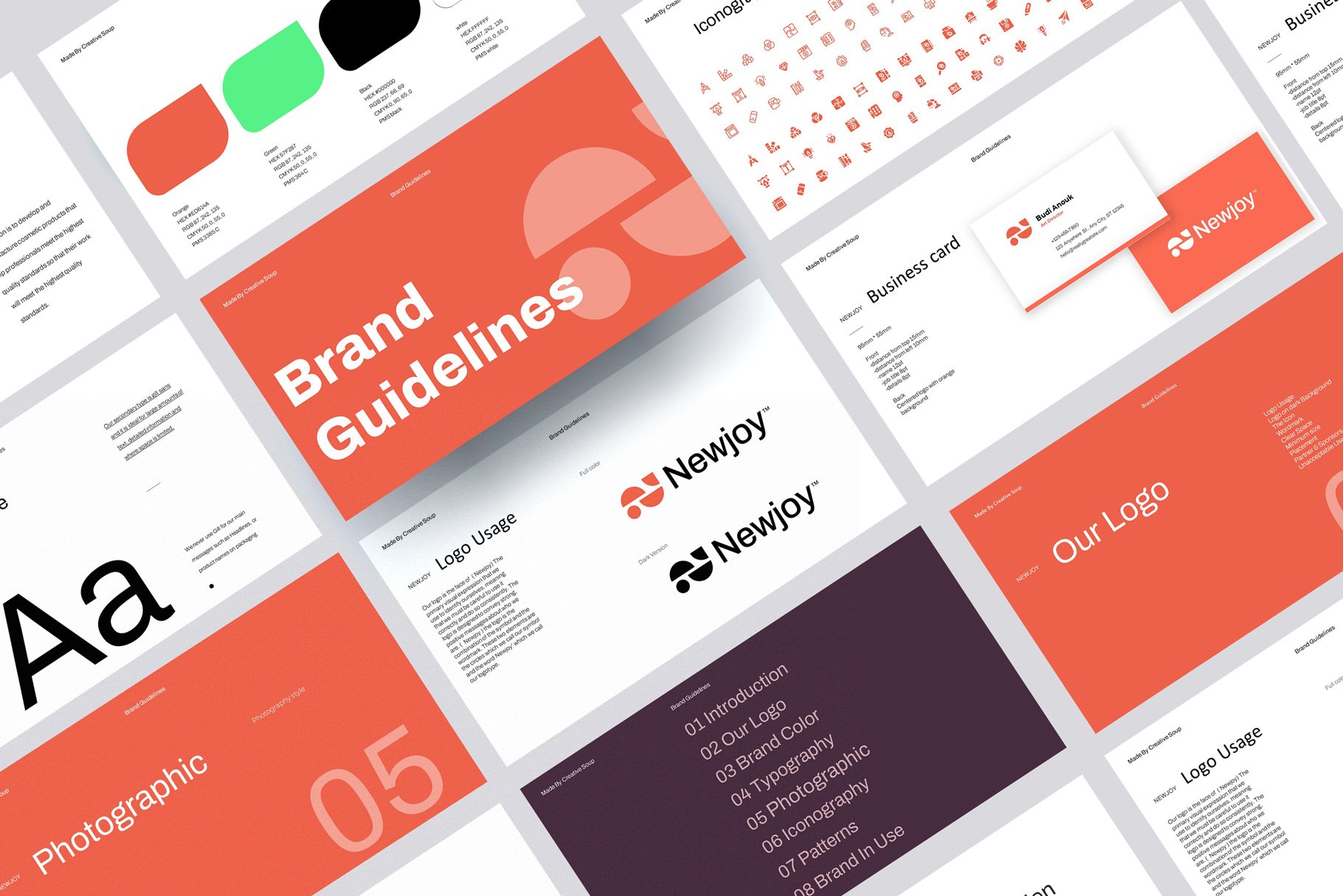 Brand Guidelines Template Design Cuts