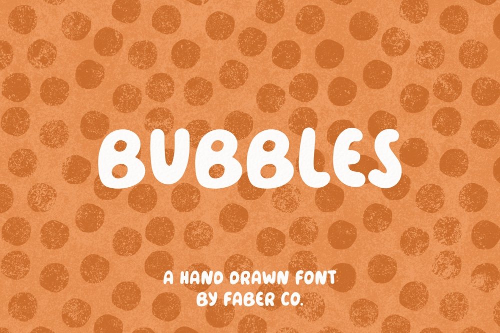 Bubbles - Handwritten Font - Design Cuts