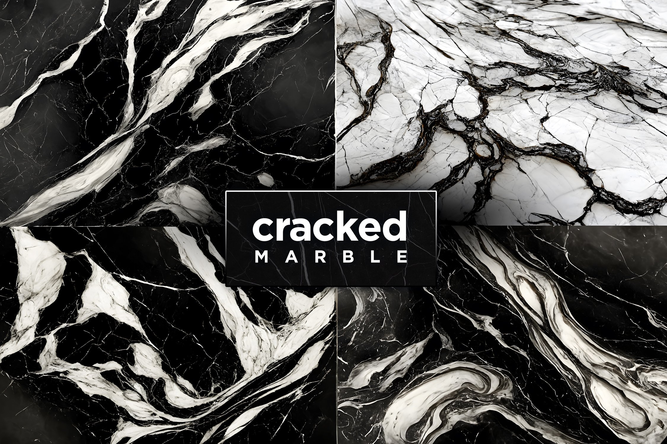 Cracked Crystal Marble Texture Canvas Print by FB Movercrafts